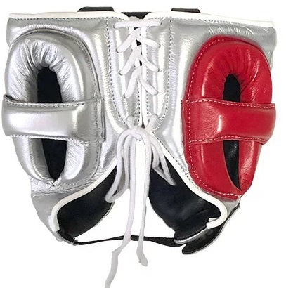 Winning Cheek Protector Headgear - Silver · Red - Image 2