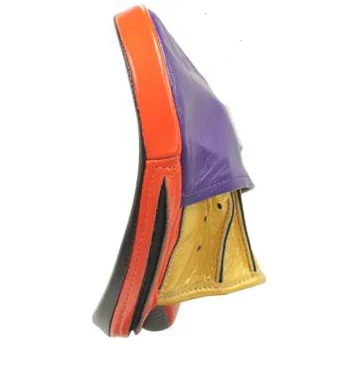 Winning Oval Curved Punch Mitts - Black · Orange · Purple · Gold - Image 2
