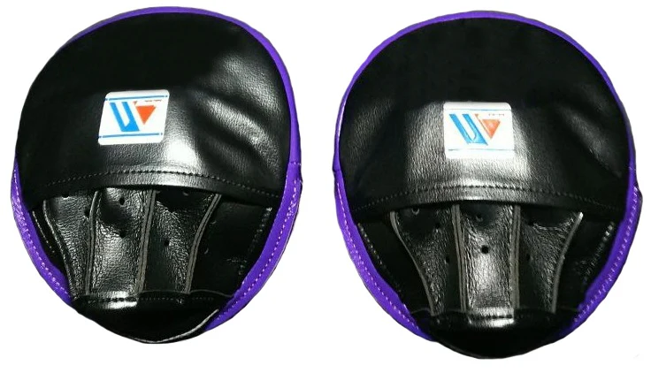 Winning Oval Curved Punch Mitts - Black · Purple - Image 2