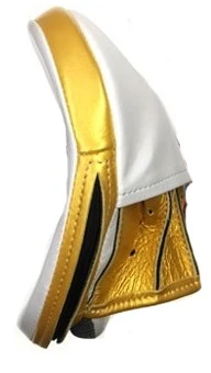Winning Oval Curved Punch Mitts - White · Gold - Image 2