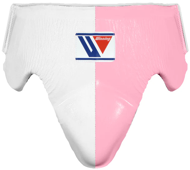 Winning Standard Cut Groin Protector - White · Pink